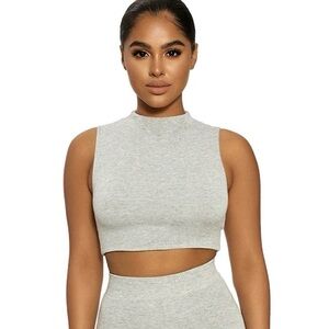 Grey crop top
